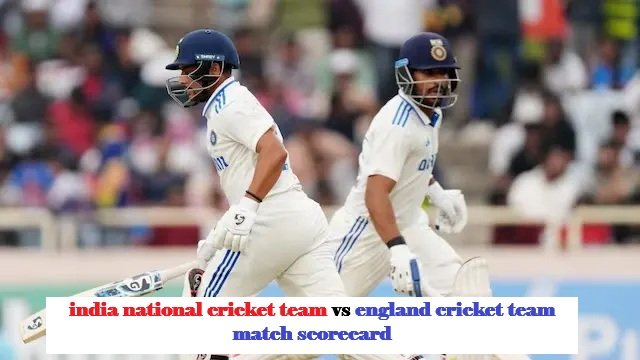 india national cricket team vs england cricket team match scorecard