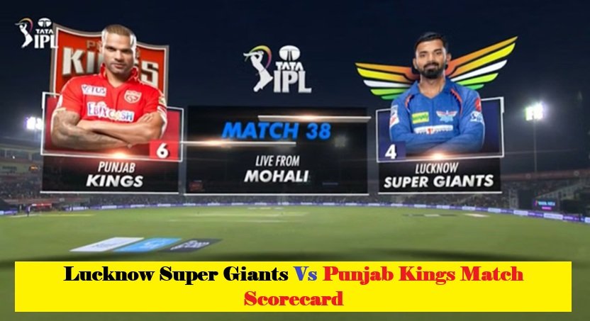 lucknow super giants vs punjab kings match scorecard